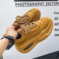 Chaussures à plateforme avec coussin d'air, chaussures décontractées pour hommes, chaussures de papa, baskets tendance respirantes, baskets épaisses, chaussures de sport décontractées pour homme