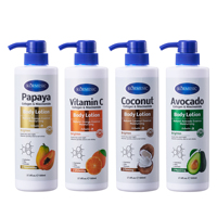 KORMESIC 500ml Lotion Corporelle Hydratante et Éclaircissante au Collagène Coréen, Vitamine C et Collagène, Coco, Papaye, Avocat – Marque Privée OEM