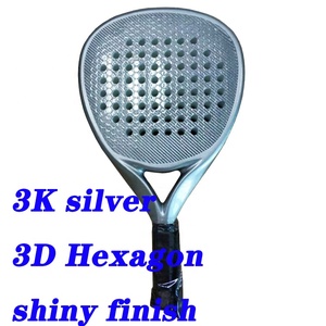 Raqueta de Pádel/Paddle de Fibra de Carbono con Patrón Personalizado, Serie de Raquetas 3K/12K/18K - Product Image 6