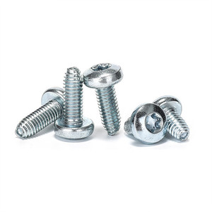 Tornillo de seguridad autorroscante galvanizado Grado 4.8, cabeza Torx de seis lóbulos, rosca trilobular, tornillo de conformación por rodadura M3 M3.5 12mm - Product Image 1