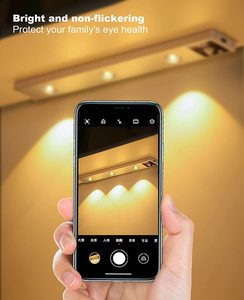 Không Dây Có Thể Sạc Lại Dưới Tủ Quần Áo Kệ Ngăn Kéo Truy Cập Tủ Dẫn Chiếu Sáng Cho Nhà Bếp LED Phát Hiện Chuyển Động Cảm Biến Ánh Sáng Thanh - Product Image 4