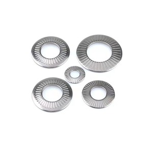 NFE 25-511 Stainless Steel Conical Contact Washer Knurling <strong>Disc</strong> <strong>Spring</strong> - Product Image 1