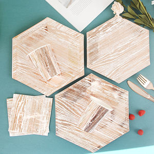 Assiettes <span class=keywords><strong>en</strong></span> papier biodégradables compostables bon marché <span class=keywords><strong>en</strong></span> <span class=keywords><strong>gros</strong></span>, assiettes jetables personnalisées pour fête d'Halloween, assiette <span class=keywords><strong>en</strong></span> papier dorée - Product Image 2