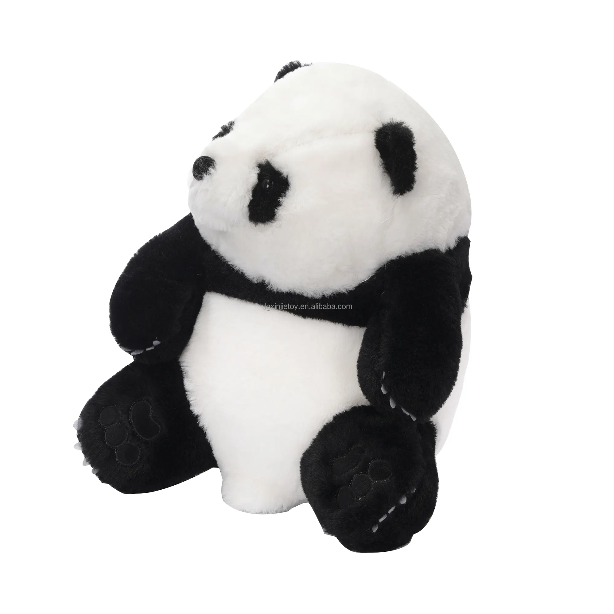 2023 Nieuwe Stijl Panda Knuffel Goede Kwaliteit Gevulde Panda Cadeau Souvenirs Simulatie Driedimensionale Zit Houding Panda Pop