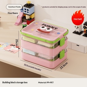 <span class=keywords><strong>Caja</strong></span> <span class=keywords><strong>de</strong></span> Almacenamiento <span class=keywords><strong>de</strong></span> Bloques <span class=keywords><strong>de</strong></span> Construcción Rectangulares <span class=keywords><strong>de</strong></span> Plástico, Juguetes para Niños, Multifuncional, Apilable, Moderna, Simple, <span class=keywords><strong>de</strong></span> Gran Capacidad - Product Image 6