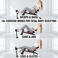 Appareil d'entraînement abdominal 6-en-1 pliable pour la combustion des graisses abdominales, équipement de fitness à domicile, vente en gros