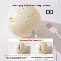 Jouet en peluche pour chien et chat, cochon électrique, balle sauteuse chantante, rechargeable par USB, jouet interactif sonore