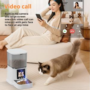 Distributeur <span class=keywords><strong>de</strong></span> nourriture intelligent WiFi pour chats, chiens et <span class=keywords><strong>chatons</strong></span>, 6L, avec caméra HD, contrôle par application, contrôle des portions, bols en acier inoxydable - Product Image 4