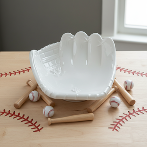 Vassoio in Ceramica a Forma di Guanto da Baseball, Ciotola Creativa per Snack e Contenitore Decorativo - Product Image 3
