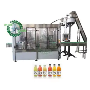 8 boquilla 2000BPH 3000BPH 300ml 330ml 500ml bebida caliente embotellada té bebida energética jugo línea de fabricación maquinaria