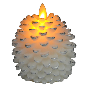Battery Operated Flameless LED <strong>Pine</strong> Cone <strong>Candles</strong> for Christmas Home Decoration Plastic Packaging for Weddings and Diwali - Product Image 4