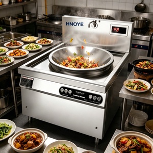 Quemador de Inducción Comercial para <span class=keywords><strong>Wok</strong></span>, Doble Cabezal, 3000W Cada Uno, para Comida Rápida China - Product Image 1