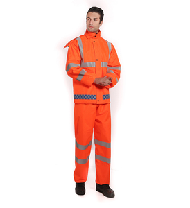 Venta caliente Rainsuit Tiras reflectantes Poliéster Pvc Senderismo Traje de lluvia Chubasqueros impermeables Chubasquero para lluvia - Product Image 2