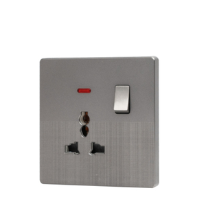 Abuk bền OEM phổ tiêu chuẩn 1gang PC bảng điều chỉnh điện đơn cực đa chức năng Ổ cắm điện ánh sáng tường chuyển đổi ổ cắm - Product Image 4