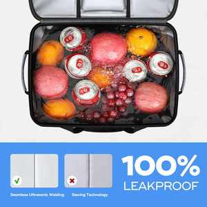 Custom logo 24H Ice Retention Coole Leakproof Collapsible Insulated Foldable Cooler Bag - Product Image 6