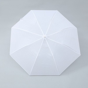 Paraguas Promocional de Seda de Poliéster, Apertura Semiautomática de 2 Pliegues, Color Blanco Clásico 8K, de Jinjiang Foreign Trade, para Regalos Empresariales - Product Image 5