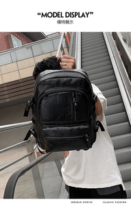 Top Quality Waterproof Anti-theft Leather Back Pack Durable Fashion <strong>Cheap</strong> Pu <strong>Backpack</strong> - Product Image 6