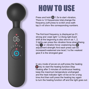 Intelligentes Digitales Display Japanisches Spielzeug für Frauen 12 Modi 6 Geschwindigkeiten G-Punkt Klitoris Stimulator Heizender <span class=keywords><strong>Vibrator</strong></span> für Magic Wand Sexshop - Product Image 4