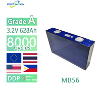 Cellule LiFePO4 prismatique Grade A Winfinova-ev MB56 8000 cycles 0.5P 3.2V 628Ah certifiée CE pour stockage d'énergie solaire agricole et stockage d'énergie C&I