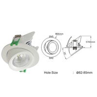 Spot encastré orientable télescopique à suspension pour hôtel, café, restaurant – Lampe de focalisation