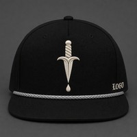 Casquette Trucker 5 Panneaux Vintage Personnalisée avec Broderie, Visière en Mousse et Filet, Style Urbain Chicano Côte Ouest, Vente en Gros