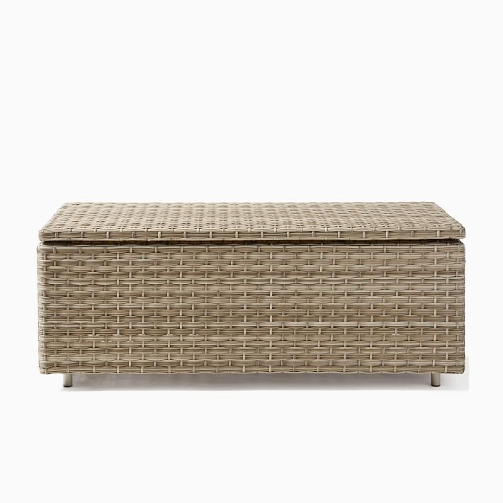 Wicker garden sets outdoor cushion storage box furniture storage trunk