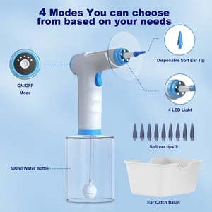W30 Electric Earwax Washer Ear Cleaning Kit With 4 Pressure Modes 500ML Ear Cleaning Remover Irrigation System Flusher Irrigator