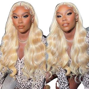 Perruque en cheveux humains vierges brésiliens Tuneful 100% longs, gris foncé 613, bouclés afro, avec fermeture frontale en dentelle complète HD pour grossistes - Product Image 1