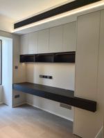 JINGSHUN Bureau moderne pour la maison, bibliothèque murale, étagères flottantes à 6 niveaux, bois écologique, rangement, meubles sur mesure, CAO gratuit
