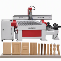 Router CNC 4 Axis untuk Ukiran Kayu dengan Rotary Axis untuk Pengerjaan Kayu Non Logam, MDF, Akrilik, PVC, Papan Busa, dan Ukiran Dekoratif