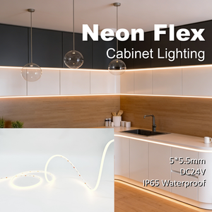 Custom 5*5.5mm Cabinet Lighting DC24V Slim Neon <strong>Strip</strong> Dome Silicone <strong>LED</strong> <strong>Diffuser</strong> IP65 Rope <strong>Light</strong> Chinese Online Sales Site - Product Image 3