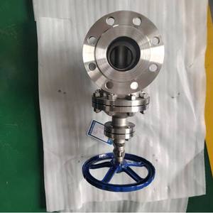 Vanne à boisseau à guillotine à étanchéité rigide Z45W-16 25 en acier inoxydable à bride, vanne à étanchéité dissimulée pour milieux aqueux à haute température - Product Image 5