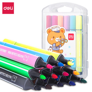 Deli Watercolor Pens 12 24 36 Colors Washable For Drawing And Doodling Students Children Triangular Handle - Product Image 4