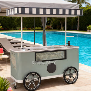 Carrito de Comida Móvil con Congelador para Helados, Tipo Camión, de Acero Galvanizado Resistente a la Corrosión - Product Image 2