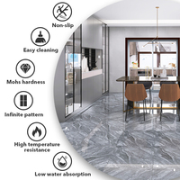 Carreaux Céramique d'Intérieur de Luxe pour Salon, Carrelage Sol 60x60 Effet Marbre