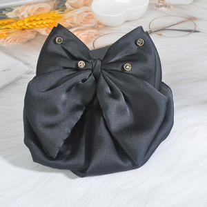 Pince à cheveux pour femmes avec nœud papillon Barrette à <span class=keywords><strong>gros</strong></span> nœud Barrette vintage pour cheveux - Product Image 3