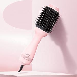 Ulelay Best Seller <span class=keywords><strong>Brosse</strong></span> à air chaud en une étape 1000W Sèche-cheveux ionique Styler avec peigne rotatif pour une utilisation en extérieur et en hôtel - Product Image 1