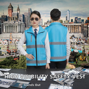 Chaleco de Seguridad Reflectante de Alta Visibilidad, Chaleco de Trabajo, Guardia de Seguridad, Chaleco Protector para Trabajadores de la Construcción - Product Image 2