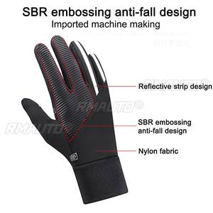 Gants de moto d'hiver pour l'extérieur, gants de moto d'hiver pour l'extérieur, écran tactile, gants de sport chauds pour femmes et hommes, antidérapants, imperméables - Product Image 4