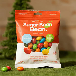 Stampa personalizzata sacchetti di polvere di chicchi di caffè cioccolato chicchi di zucchero sacchetto Stand up sacchetto a fondo piatto imballaggio sacchetto di gelatina di fagioli - Product Image 4