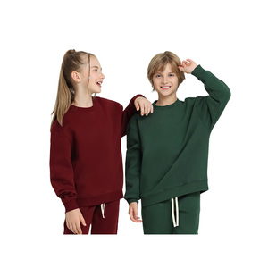 Sweat à capuche pour enfants en coton pur de haute qualité, col rond, avec options personnalisables - Product Image 5