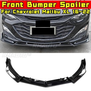 For Chevrolet Malibu XL 2016-2022 Car Front Bumper <b>Lip</b> Splitter Diffuser Body Kit <b>Gloss</b> Black Bumper Protector Modification Part - Product Image 2