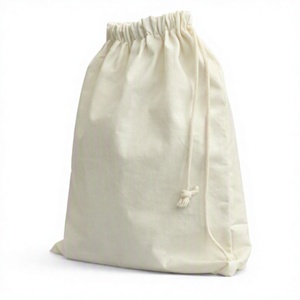 COTTON FIELD Luxury Custom Logo Color High Quality Silk Screen Printed 100% Cotton Canvas Dot Pattern Rope Handle Drawstring <b>Bag</b> - Product Image 4