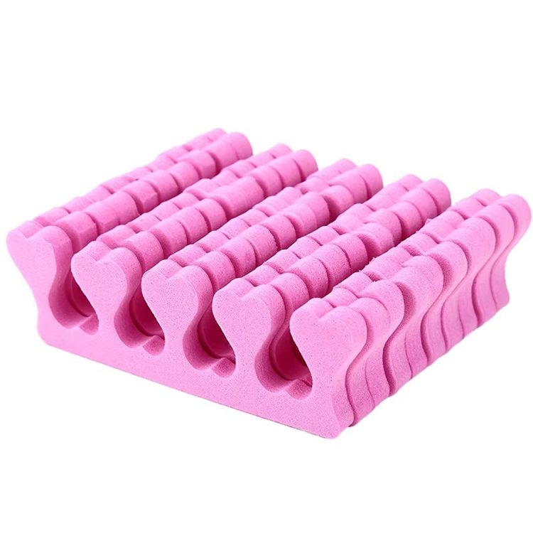 WELLFLYER TOES-019 New Nail EVA Foam Toe Separator Manicure Tools for Salon Pedicure Nail Toenails Finger Division Toe Separator
