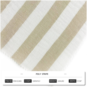 Bán Buôn Vải Dệt Dệt Linen Cái Nhìn Poly Sọc Vải Telas Cho Mùa Hè Dresses Phù Hợp Với Quần - Product Image 2