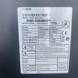 Système de contrôle de mouvement industriel d'origine Servotro-nix CDHD-4D52AAP1 - Product Image 2