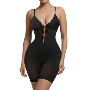 Vêtement de compression colombien original en gros, best-seller sur <span class=keywords><strong>TikTok</strong></span>, body à fermeture éclair mi-cuisse, ajustement confortable, body sculptant complet - Product Image 1