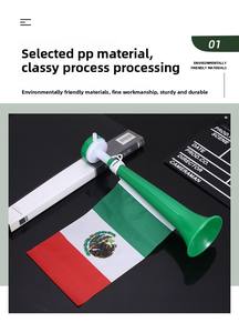 <span class=keywords><strong>Trompeta</strong></span> de Plástico FUKE Mundial 2026, Bandera de País para Aficionados al Fútbol, Banderín, Generador de Ruido, Corneta para Animar en Partidos de Fútbol - Product Image 6