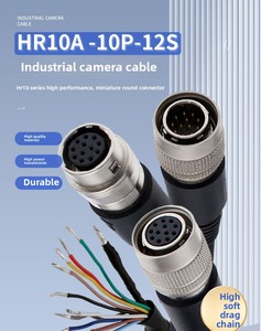 Hr10A-7P-6S 6 pin cáp điện nữ nữ hirose công nghiệp máy ảnh kết nối hàng không mở rộng dây điện 3m/10M đánh giá 15A - Product Image 6
