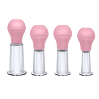 Ventouses faciales tasses de Massage ensemble de ventouses sous vide en caoutchouc Relaxation du visage Correction des mamelons corps peau levage ventouses dispositif